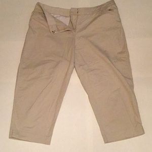 Beige Capri Pants